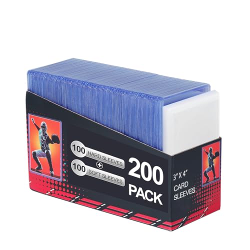 200 Card Sleeves Clear Loads for Cards,3