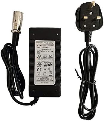 29.4V 2A Mobility Wheelchair Battery Charger(not for Lead Acid batteries), Power Adapters with XLR Connector