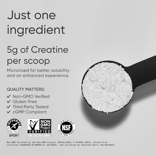 Sports Research Creatine Monohydrate Micronized Powder — 10.58 oz (60 servings) — view 2