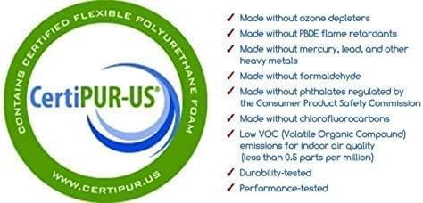 Miniatura 2 de AK TRADING CO. Cojín de espuma para tapicería de 3 pulgadas de alto x 24 pulgadas de ancho x 72 pulgadas de largo con certificado CertiPUR-US