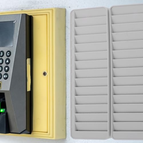 Tarjetero de asistencia de pared con 28 compartimentos de PP transparente para fábricas 6