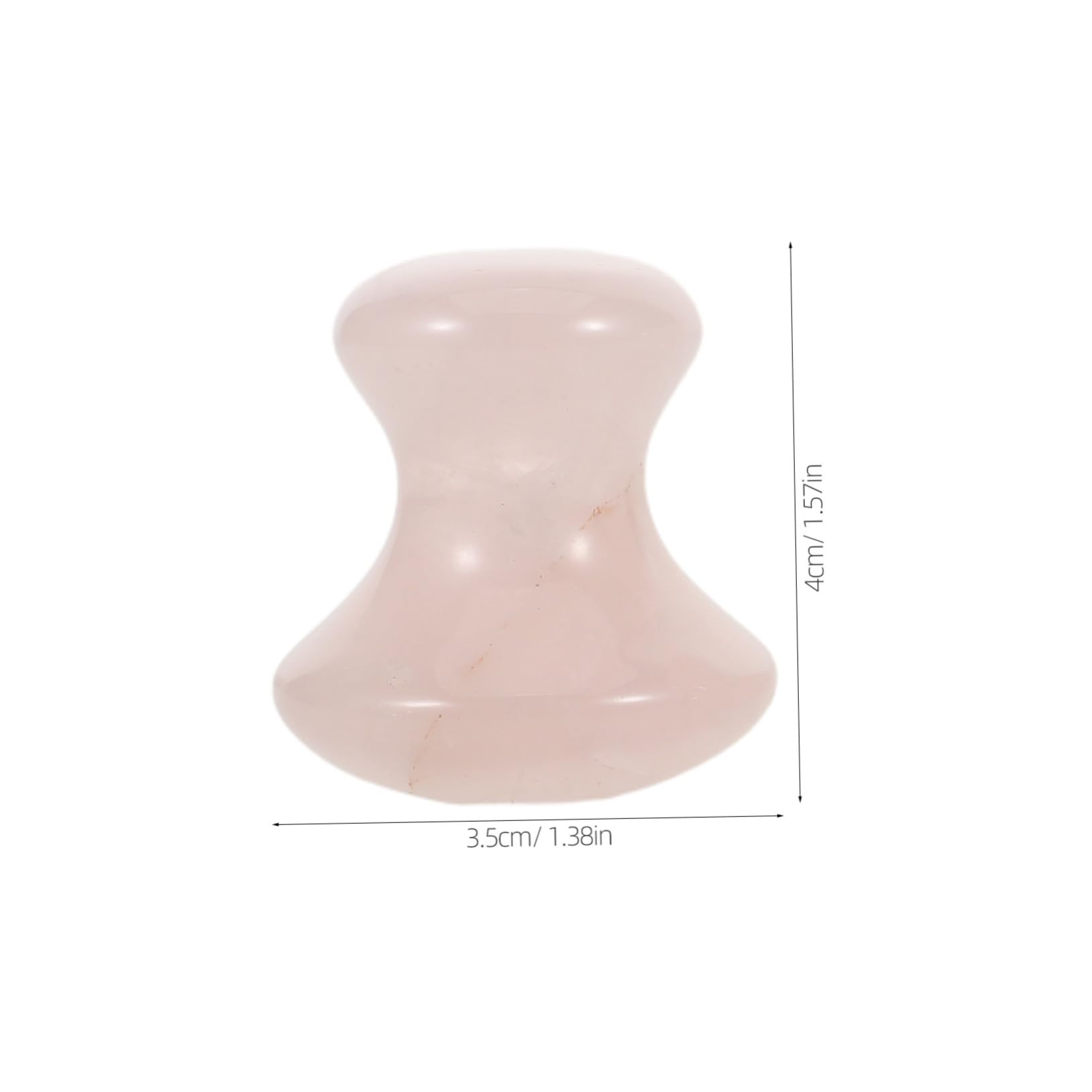 VICASKY 3pezzi Rullo in Pietra Naturale per Massaggio Facciale Forma di Fungo Rosa Strumento di Massaggio Gua Sha per Viso