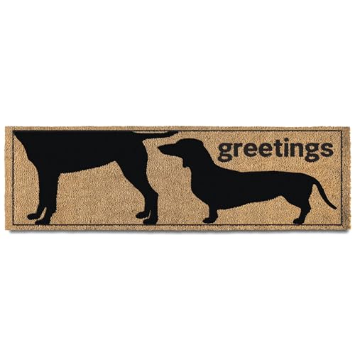 Funny Greetings Dog Door Mat 50x15 Inch