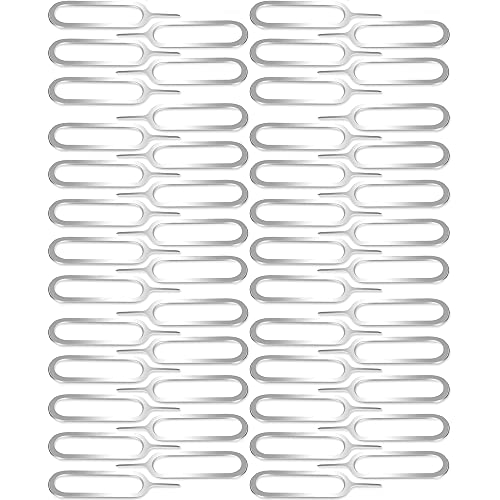 MMOBIEL 100 Piezas Herramienta de extracción de Tarjeta SIM Pin expulsor de SIM Compatible con Todos: iPhone, iPad Samsung, Xiaomi, OPPO, Huawei, OnePlus, tabletas, etc.