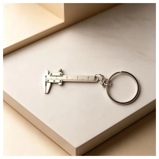 Mini Vernier Caliper Keychain Portable Alloy Measuring Tool 0-1.57inch