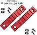 Gotical 11 Slots Rail Section for M Lok Handguard Eleven Slots Rail Picatinny Rail (Red - 2 Pieces 9 Slot, 2 Pieces 11 Slot)
