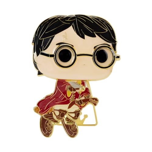 Funko Pop! Large Pop! Enamel Pin - Harry Potter POA 20th - Harry Potter On Broom- Pins de Esmalte - Broche Coleccionable