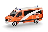 Herpa Modellauto Mercedes-Benz Sprinter 18 Bus Flachdach Berliner Feuerwehr/Notarzt, Miniatur im Maßstab 1:87, Sam ...