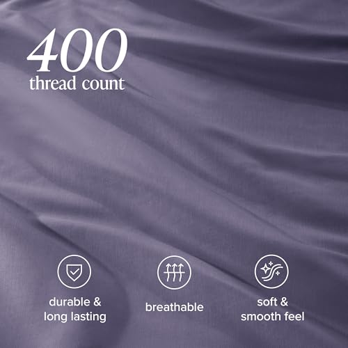 Bare Home Queen Sheet Set Dusty Purple thumbnail 5