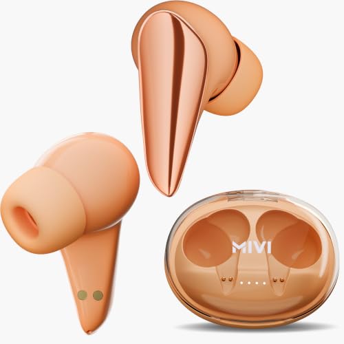Mivi DuoPods Wave Earbuds, 70H Playtime, Bluetooth 5.3, AI ENC, TWS