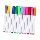 AUTSUPPL 12 pennarelli a gesso liquido lavabili al neon per lavagne acriliche LED, ergonomici per colori vivaci, versatili, utilizzabili per lavagne bianche, durevoli