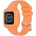 Lijinlan Compatible with Garmin Vivofit JR.3 Bands, Breathable Silicone Adjustable Replacement Band Colorful Wristband for Kids Boys Girls (D1-Orange)
