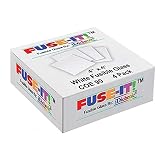4 Inch White Fusible Glass Squares 4 Pack - 90 COE