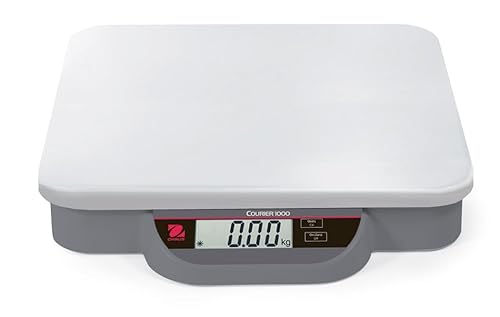 Ohaus i-C12P9 Courier 1000 - Báscula de envío, 20 lb x 0.01 lb, 11 in x 12.4 in