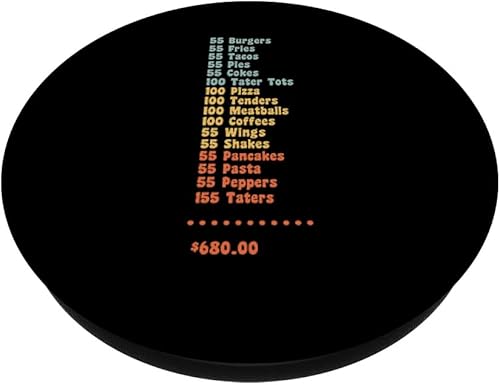 Miniatura 2 de 55 Hamburguesas 55 Papas fritas 55 Tacos Creo que deberías dejar PopSockets divertidos PopGrip intercambiables