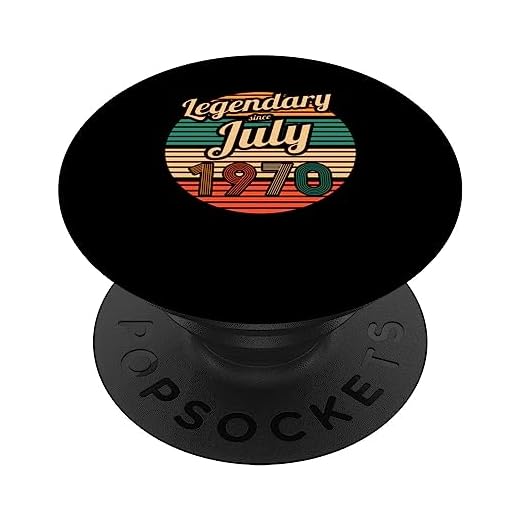Legendario desde julio de 1970 53 cumpleaños hombres PopSockets PopGrip Intercambiable