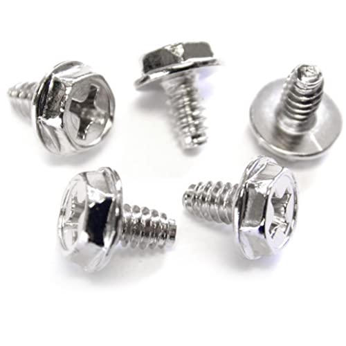 Image of StarTech.com Replacement PC Mounting Screws #6-32 x 1 /4in Long Standoff - Screw kit - Silver - 0.2 in (Pack of 100) - SCREW6 32