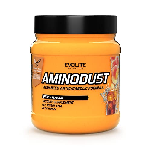 Evolite Nutrition Aminodust 474g - EAA Powder - L Glutamine - Beta Alanine - Acide Amine Musculation Cover