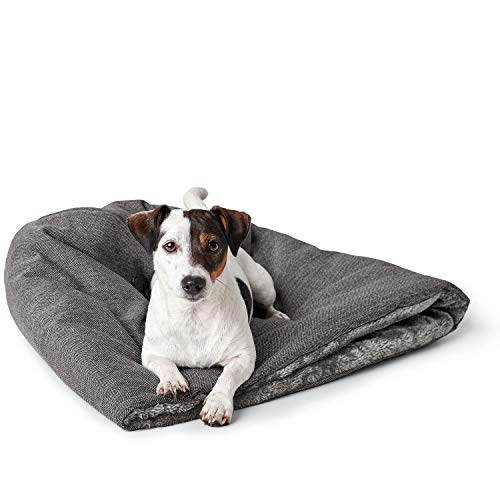 HUNTER Livingston Variabler Hunde- und Katzenschlafplatz, mit weichem Plüsch Farbe anthrazit, Größe one-Size