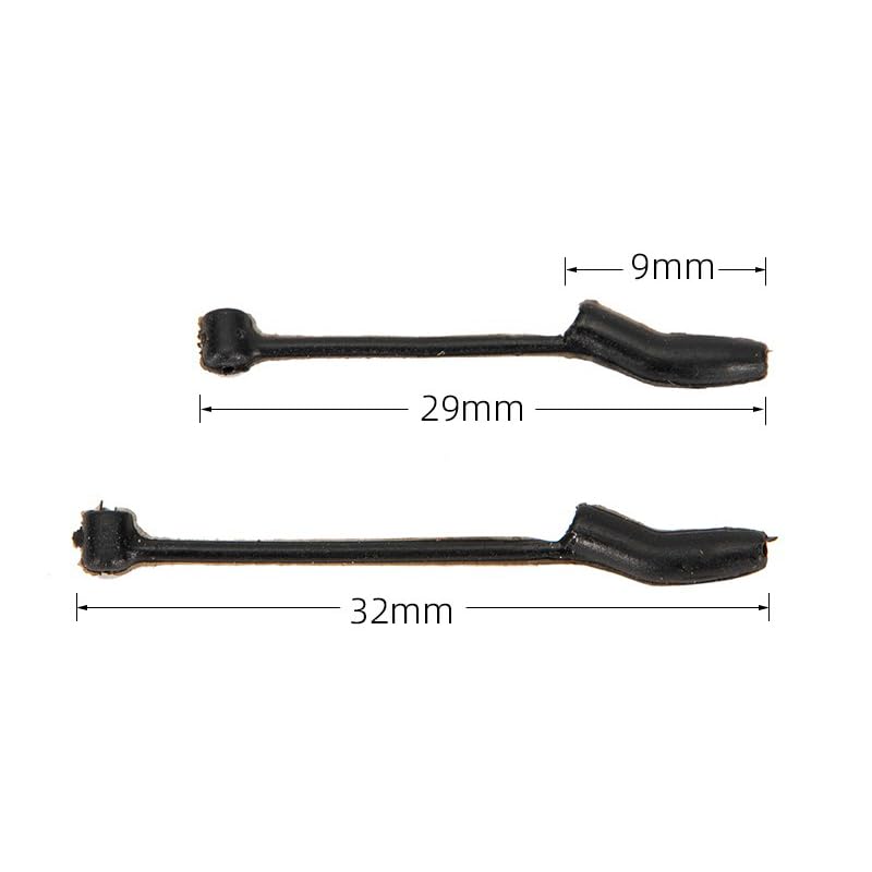 60 piezas Kickers para pesca carpa D Rig, alineadores de línea miniatura 2