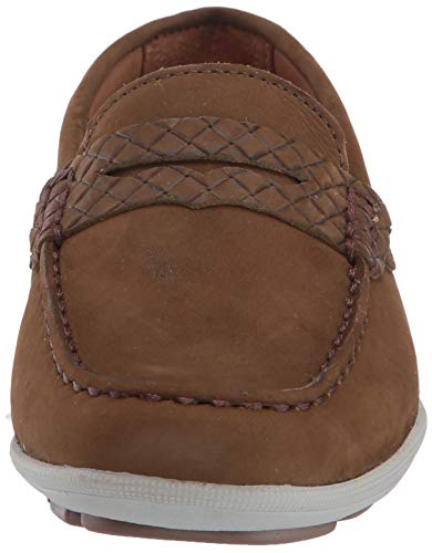 Image of Driver Club USA Kids' Kids Made in Brazil Fashion Genuine Leather Driving Loafer with Penny Detail