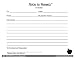 Creative Shapes Etc. Notes To Parents Blank Note Learning Aid