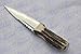 Genuine Sambar Stag Handle Sheffield Sgian Dubh Boxed with Leather Sheath Stamped Sheffield England