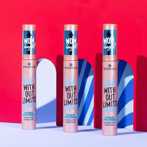 Image of essence | Lash Without Limits Extreme Lengthening & Volume Waterproof Mascara | Volumizing & Lengthening | Vegan, Cruelty Free & Paraben Free