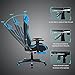 IWMH Silla Gaming, Silla Gaming Ergonómica Silla Gamer con Reposapiés Racing Silla...