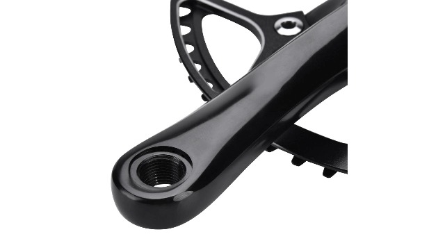 Amazon | 自転車クランクセット、53T アルミ合金 シングル スピード