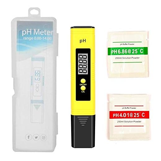 Digital PH Meter, WECHIC 0.01 PH High Accuracy Water Quality Tester with 0-14 PH Measurement Range for Household Drinking, Pool and Aquarium Water PH Tester Design with ATC (Yellow)