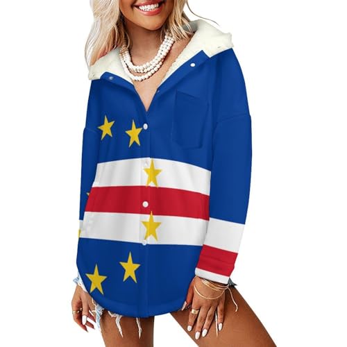Manteau polaire femme chaud bleu foncé sweat Cap-Vert pour automne hiver