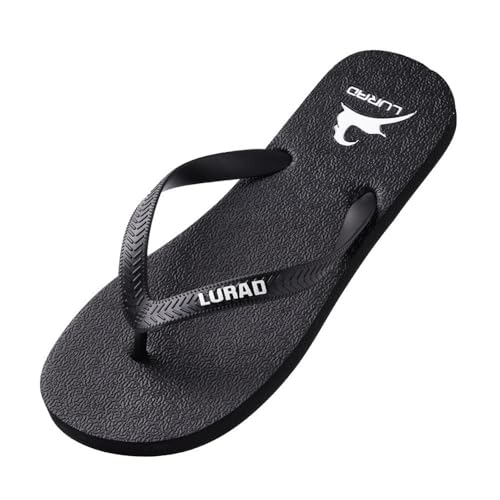 Sandals, Men's Black Flip Flops Summer Sandals - Lightweight Beach Slippers for Outdoor Flip Flops For Women