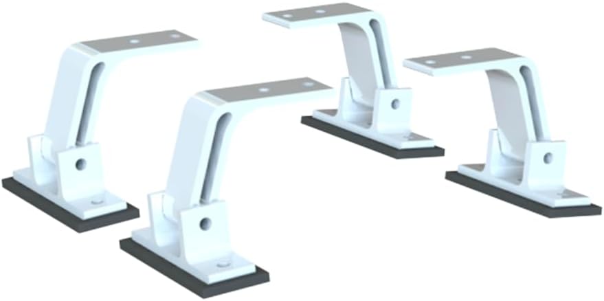 Adrian Steel FTMBK4W, Mounting Bracket Kit, 4-Pack, White, Transit