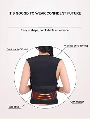 Back Support Tourmaline Self-Heating Magnetic Therapy Vest Healthcare Protection Shoulder Waist Warmer Warm Vest,M #TOP3
