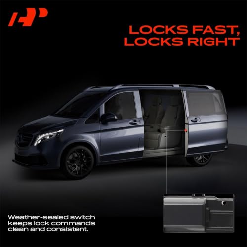 Image of A-Premium Left Driver Side Power Sliding Door Lock Actuator Compatible with 1998-2003 Toyota Sienna, 3.0L, Mini Passenger Van, Power Sliding Door, Not Fit Manual Sliding Door