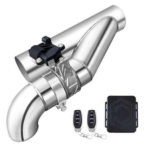 3 Inch Electric Exhaust Cutout with Elbow Valved Muffler Valvetronic Exhaust Valve Kit by peastorm - Used condition - US$86.48
