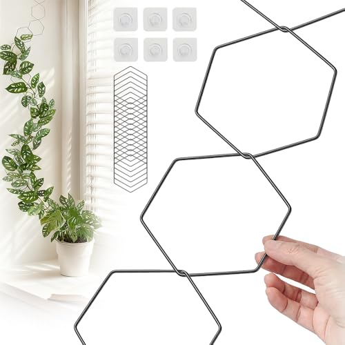 SGZIOO 18PCS Kettenspalier für Kletterpflanzen, Hexagon...
