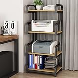 Rangement spacieux à 3 ou 4 niveaux : Chaque niveau supporte jusqu'à 45 kg, idéal pour les imprimantes, scanners ou équipements de bureau volumineux. Ses étagères spacieuses vous permettent de ranger papier, toner et fournitures de manière ordonnée et à portée de main pour travailler ou étudier efficacement.