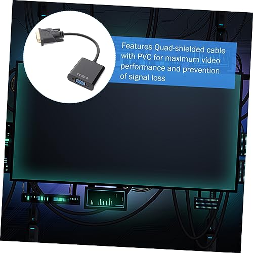 Homoyoyo 2Pcs Adaptador Dvi Para Vga Adaptador Dvi-D Para Vga Conversor Dvi-D Para Vga