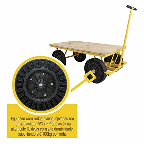 Carrinho Plataforma 61x130 cm Mp-300 Lynus