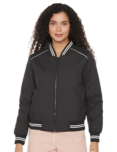 Image of Qube By Fort Collins Polyester, Standard Length Women's Lightweight Quilted Bomber Jacket Stylish, Packable, And Air-Resistant Outerwear For Winter