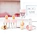 Gonioa 8pcs Clear Mini Lip Gloss Tube Empty Lip Balm, Ice Cream Shape Cosmetic Gloss Tube Travel Gloss Container