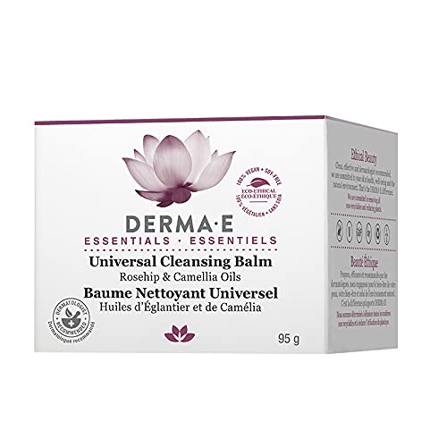 DERMA-E Universal Cleansing Balm – Makeup Remover Balm – Instantly Melts Dirt, Excess Oil and Makeup – Hydrating and Moisturizing Facial Cleanser – Wash Away Impurities, 3.5 oz