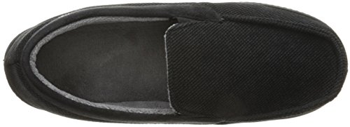 Isotoner Men's Slipper, Diamond Corduroy Moccasin With Memory Foam And Skid Resistance For Indoor/Outdoor Comfort #TOP4