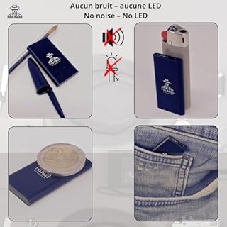 T10-PASS – Micro espion - mini enregistreur vocal discret, ultra-compact (4 × 2 cm X 5 mm) - Fonctionnement silencieux, sans bip ni LED - Réunions, voiture, contextes professionnels – Marque française