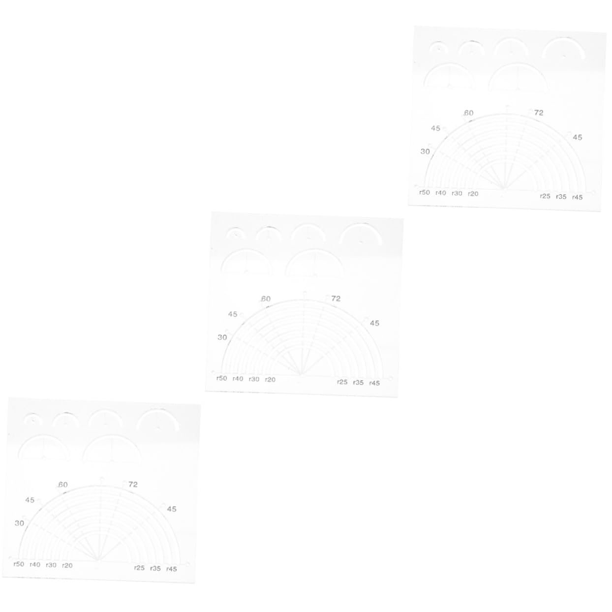 3pezzi Righello Acrilico Per Patchwork e Cucito Per Trapunte Con Marcature Digitali Di Strumenti Per Fai Te Per e