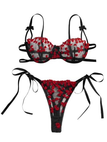 Image of Lilosy Sexy Lingerie Set 2 Piece Women Bra and Panty