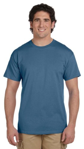 T-shirt GILDAN G2000 ultra coton bleu M : fini les cols déformés !