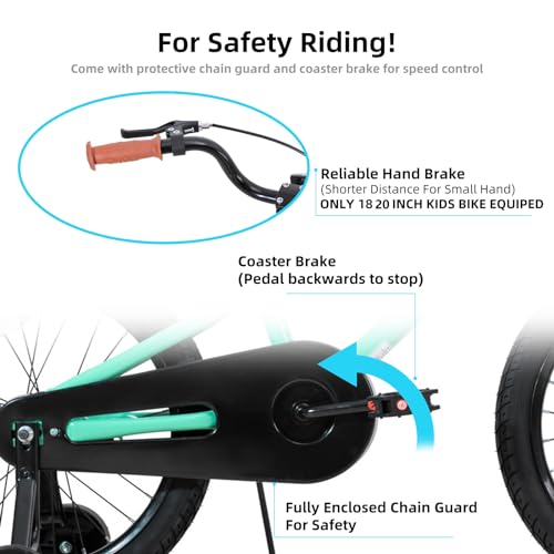 Image of JOYSTAR Kids Bike for Ages 2-12 Years Old Boys Girls, 12-20 Inch BMX Style Kid's Bikes with Training Wheels, Children Bicycle for Kids and Toddler, Multiple Colors